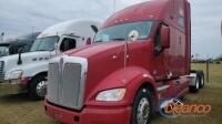 2012 Kenworth T700 Truck Tractor, s/n 1XKFDP9X1CJ296639: T/A, Sleeper, Paccar Eng., Auto Trans., Odometer Shows 948K mi.