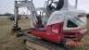 2015 Takeuchi TB230 Mini Excavator, s/n 130000347: 4-post Canopy, Meter Shows 1806 hrs - 3