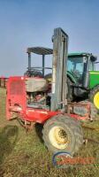 2001 Moffett M5000 Piggyback Forklift, s/n A15131: 3-wheel, Meter Shows 1844 hrs