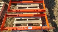 (2) Skid Steer Bracket Plates