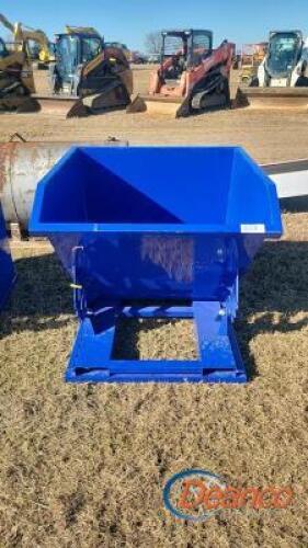 Unused 2022 Greatbear Self-dumping Hopper: 1 cu yd, Forklift Pockets