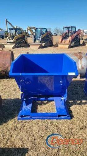 Unused 2022 Greatbear Self-dumping Hopper: 1 cu yd, Forklift Pockets