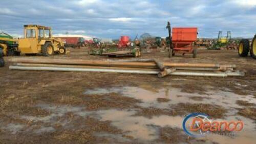 (19) Pieces of Aluminum Irrigation Pipe: Various Lengths & Fittings