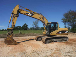 2004 Cat 320CL Excavator, s/n PAB02438: C/A, Heat, Aux. Hydraulics, Coupler, 20" Bkt. w/ Teeth, Meter Shows 19366 hrs