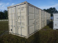 Unused 40' High Cube Shipping Container, s/n ZXJU0106620: 1 End Door, 4 Side Doors