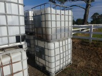 (2) Plastic Tanks w/ Metal Cage