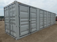 Unused 2024 40' High Cube Shipping Container, s/n MMPU1033730: 1 End Door, 4 Side Doors