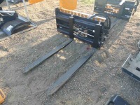 Unused 2024 Wolverine Hydraulic Adjustable Pallet Fork, s/n ZW-03959