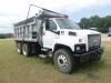 2005 Chevy C8500 Tandem-axle Dump Truck, s/n 1GBT8C4375F528879: Duramax Eng., Alluson Auto, Air Brakes, Hendrickson Susp., 171" WB, 14K Front, 40K Rears, Diff Lock, Alum. Disc Wheels, 14' Steel Dump Body, Spreader Apron, Tarp, Air Gate, 198K mi. - 3