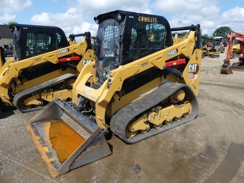 2021 Cat 259D3 Skid Steer, s/n CW915375: C/A, GP Bkt., Rubber Tracks, Hyd. QC, Meter Shows 3071 hrs