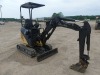 2014 John Deere 17D Mini Excavator, s/n 1FF017DXKEK222821: Canopy, Rubber Tracks, Blade, Turn Table Issue - Swings Freely, 1717 hrs - 14