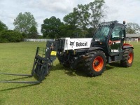 2015 Bobcat T40180 Telescopic Forklift, s/n B33J11174: Turbo, Powershift, C/A, 57' Max Lift Hgt., 8800 lb. Cap., Stabilizers, QC Forks, Meter Shows 4666 hrs