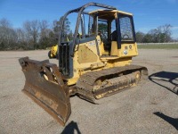 1999 John Deere 650H LGP Dozer, s/n T0650HX876168: Canopy, Sweeps, 6-way Blade, Forestry Cage, 24" Pads, Meter Shows 8150 hrs