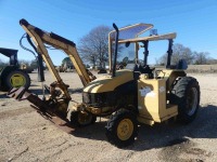 Ford 6635 MFWD Tractor, s/n 001111883 (Salvage): w/ Tiger Side Boom Mower, Trans. Issues