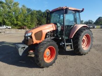 Kubota M6-111 MFWD Tractor, s/n 51128 (Salvage): Encl. Cab, Front Weights