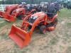 Kubota BX2680 MFWD Tractor, s/n 13868: Rollbar, LA344 Loader w/ QC Bkt., Belly Mower, Hydrostatic, 117 hrs - 2