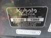 Kubota BX2680 MFWD Tractor, s/n 13868: Rollbar, LA344 Loader w/ QC Bkt., Belly Mower, Hydrostatic, 117 hrs - 11