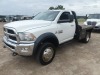 2013 Dodge Ram 5500 4WD Flatbed Truck, s/n 3C7WRNAL4DG545113: Reg. Cab, Cummins 6.7L Turbo Diesel Eng., Auto, 9' Bed, Gooseneck Hitch, 169K mi. - 2