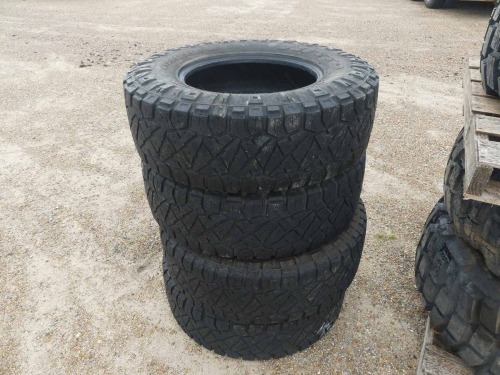 (4) Used Nitto Ridge Grappler 285/75R18 Tires
