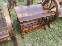 Wagon Wheel End Table