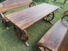 Wagon Wheel Table