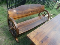 Wagon Wheel Bench