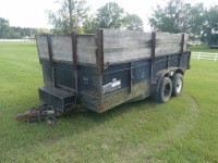 7x16 Dump Trailer (No Title - Bill of Sale Only): T/A, No Ramps