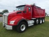 2020 Kenworth T880 Tri-axle Dump Truck, s/n 1NKZXKEX3LJ406484: Paccar 455hp Eng., Allison Auto, 46K Rears, Steerable 3rd Axle, 385/65R22.5 Fronts, 11R24.5 Rears, 216' Dump, 235K mi. - 2