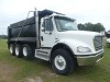 2008 Freightliner M2 112 Tri-axle Dump Truck, s/n 1FVMCSCV18HA81747: Mercedes 450hp Eng., 8LL, 18K Front, 46K Rears, Eng. Brake, Full Lockers, 425/65R22.5 Fronts, 11R24.5 Tires, 16' Dump, 385K mi. - 2