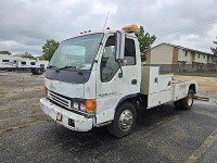 1999 Isuzu NPR Wrecker, s/n JALB4B145X7007035 (Inoperable - Selling Offsite - Title Delay): 4-cyl. Diesel Eng., Auto, Dayton Wrecker, Bad Engine, Located in Dothan, AL)