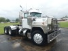 1989 Mack R688ST Truck Tractor, s/n 1M2N188Y7KW026263: T/A, Day Cab, Cummins 600hp Eng., Eaton 9-sp., Dual Exhaust, Alum./Stainless Headache Rack, Dual Stainless Air Cleaners, Half Fenders, Sunvisor, Extra Lights, Alum. Wheels, 11R24.5 Tires - 2