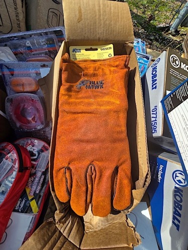 (3) Pairs of Blue Hawk Welding Gloves