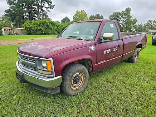 1994 Chevy 1500 Pickup, s/n 1GCEC14Z2RZ255365: Reg. Cab, Auto, 215K mi.