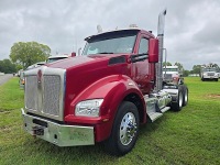 2017 Kenworth T880 Truck Tractor, s/n 1XKZDP0X9HJ154718: T/A, Day Cab, Paccar 455hp Eng., Deleted, 10-sp., Eng. Brake, 46K Rears, Air Ride, Dual Exhaust, Alum. Headache Rack, Alum. Wheels, 11R24.5 Tires, 446K mi.