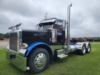 2002 Peterbilt 379 Truck Tractor, s/n 1XP5DB9X02D581127: T/A, Day Cab, Cat C15 6ZN Eng., 10-sp., Wet Kit