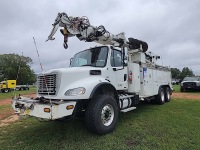 2008 Freightliner Business Class M2 Digger Derrick Truck, s/n 1FVHC7CV48HZ77198: T/A, Mercedes OM-460 Eng, Allison Auto, 20K Front, 40K Rears, Terex Commander C6060 Aerial Unit, 78K mi.