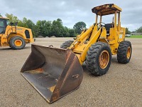 John Deere 544D Rubber-tired Loader, s/n DW544DB513545: Canopy, Meter Shows 6162 hrs