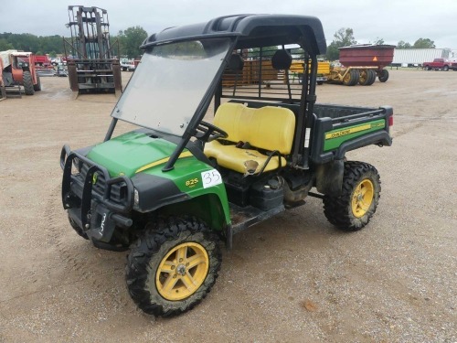 2011 John Deere 825i 4WD Utility Vehicle, s/n 1M0825GSVBM018775 (No Title - $50 Trauma Care Fee Applies): EFI, DOHC, Meter Shows 2809 hrs, Odometer Shows 9K mi.