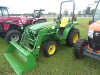 2022 John Deere 3043D MFWD Tractor, s/n 1PY3043DKMB002187: Rollbar, HD 300E Loader w/ Bkt., Drawbar, 3PH, PTO, Remaining Factory Warranty, Meter Shows 55 hrs