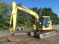 2019 Komatsu PC138USLC-11 Excavator, s/n 53821: Encl. Cab, 27.5" Tracks, 24" Bkt., Meter Shows 4455 hrs