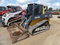 2021 John Deere 325G Skid Steer, s/n 1T0325GKTMJ410465: C/A, Rubber Tracks, GP Bkt., Backup Camera, 1057 hrs