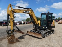 2020 Sany SY60C Midi Excavator, s/n SY006ACA15308: C/A, Rubber Tracks, Manual Thumb, Blade, 904 hrs