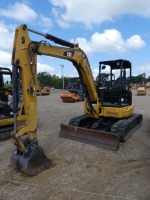 2019 Cat 305.5E2CR Mini Excavator, s/n CR506833: 4-post Canopy, Rubber Tracks, Blade, Plumbed, 1029 hrs