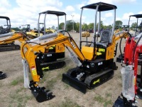 Unused 2024 MIVA VA13 Mini Excavator, s/n VA1324062296: Canopy, Rubber Tracks, 16" Bkt., Hyd. Plumbing, Blade, Manual Thumb