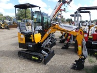 Unused 2024 MIVA VA13 Mini Excavator, s/n VA1324062278: Canopy, Rubber Tracks, 16" Bkt., Hyd. Plumbing, Blade, Manual Thumb