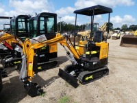 Unused 2024 MIVA VA15 Mini Excavator, s/n VA1524072004: Canopy, Rubber Tracks, 16" Bkt., Hyd. Plumbing, Blade, Manual Thumb. Side Joystick