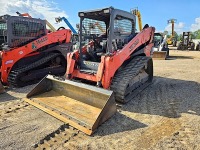 2017 Kubota SVL95-2S Skid Steer, s/n 36298: Canopy, Meter Shows 2392 hrs