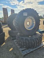 (4) Michelin 15.5/80R20 Tires and Wheels