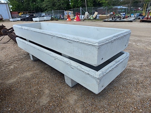 (2) Concrete Feed Troughs