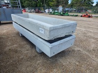 (2) Concrete Feed Troughs